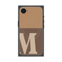 プレミアムスクエアケース with MagSafe［ オリジナル - initial two tone - M brown ］
