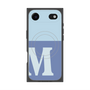 プレミアムスクエアケース with MagSafe［ オリジナル - initial two tone - M blue ］