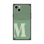 プレミアムスクエアケース with MagSafe［ オリジナル - initial two tone - M green ］