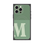 プレミアムスクエアケース with MagSafe［ オリジナル - initial two tone - M green ］