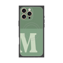 プレミアムスクエアケース with MagSafe［ オリジナル - initial two tone - M green ］