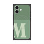 プレミアムスクエアケース with MagSafe［ オリジナル - initial two tone - M green ］