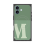 プレミアムスクエアケース with MagSafe［ オリジナル - initial two tone - M green ］