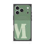 プレミアムスクエアケース with MagSafe［ オリジナル - initial two tone - M green ］