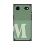 プレミアムスクエアケース with MagSafe［ オリジナル - initial two tone - M green ］