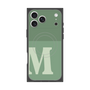 プレミアムスクエアケース with MagSafe［ オリジナル - initial two tone - M green ］