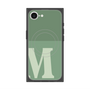 プレミアムスクエアケース with MagSafe［ オリジナル - initial two tone - M green ］