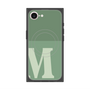 プレミアムスクエアケース with MagSafe［ オリジナル - initial two tone - M green ］