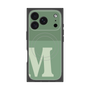 プレミアムスクエアケース with MagSafe［ オリジナル - initial two tone - M green ］