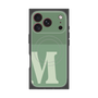 プレミアムスクエアケース with MagSafe［ オリジナル - initial two tone - M green ］