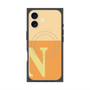 プレミアムスクエアケース with MagSafe［ オリジナル - initial two tone - N orange ］