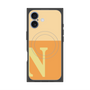 プレミアムスクエアケース with MagSafe［ オリジナル - initial two tone - N orange ］