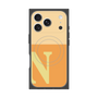 プレミアムスクエアケース with MagSafe［ オリジナル - initial two tone - N orange ］