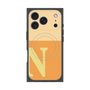 プレミアムスクエアケース with MagSafe［ オリジナル - initial two tone - N orange ］