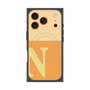 プレミアムスクエアケース with MagSafe［ オリジナル - initial two tone - N orange ］