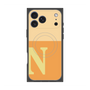 プレミアムスクエアケース with MagSafe［ オリジナル - initial two tone - N orange ］