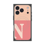 プレミアムスクエアケース with MagSafe［ オリジナル - initial two tone - N pink ］