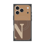 プレミアムスクエアケース with MagSafe［ オリジナル - initial two tone - N brown ］