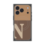 プレミアムスクエアケース with MagSafe［ オリジナル - initial two tone - N brown ］