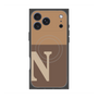 プレミアムスクエアケース with MagSafe［ オリジナル - initial two tone - N brown ］