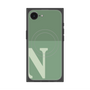 プレミアムスクエアケース with MagSafe［ オリジナル - initial two tone - N green ］