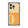 プレミアムスクエアケース with MagSafe［ オリジナル - initial two tone - O orange ］