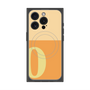 プレミアムスクエアケース with MagSafe［ オリジナル - initial two tone - O orange ］