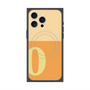 プレミアムスクエアケース with MagSafe［ オリジナル - initial two tone - O orange ］