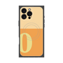 プレミアムスクエアケース with MagSafe［ オリジナル - initial two tone - O orange ］