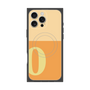 プレミアムスクエアケース with MagSafe［ オリジナル - initial two tone - O orange ］