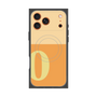 プレミアムスクエアケース with MagSafe［ オリジナル - initial two tone - O orange ］
