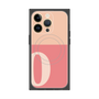 プレミアムスクエアケース with MagSafe［ オリジナル - initial two tone - O pink ］