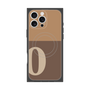 プレミアムスクエアケース with MagSafe［ オリジナル - initial two tone - O brown ］