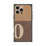 プレミアムスクエアケース with MagSafe［ オリジナル - initial two tone - O brown ］