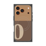 プレミアムスクエアケース with MagSafe［ オリジナル - initial two tone - O brown ］