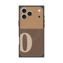 プレミアムスクエアケース with MagSafe［ オリジナル - initial two tone - O brown ］