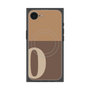 プレミアムスクエアケース with MagSafe［ オリジナル - initial two tone - O brown ］