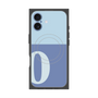 プレミアムスクエアケース with MagSafe［ オリジナル - initial two tone - O blue ］