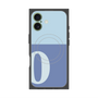 プレミアムスクエアケース with MagSafe［ オリジナル - initial two tone - O blue ］