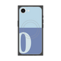 プレミアムスクエアケース with MagSafe［ オリジナル - initial two tone - O blue ］