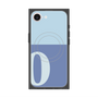 プレミアムスクエアケース with MagSafe［ オリジナル - initial two tone - O blue ］