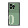 プレミアムスクエアケース with MagSafe［ オリジナル - initial two tone - O green ］