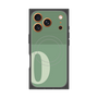 プレミアムスクエアケース with MagSafe［ オリジナル - initial two tone - O green ］