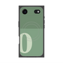 プレミアムスクエアケース with MagSafe［ オリジナル - initial two tone - O green ］