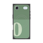 プレミアムスクエアケース with MagSafe［ オリジナル - initial two tone - O green ］