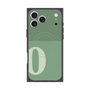 プレミアムスクエアケース with MagSafe［ オリジナル - initial two tone - O green ］