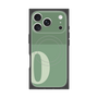 プレミアムスクエアケース with MagSafe［ オリジナル - initial two tone - O green ］