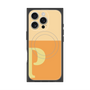 プレミアムスクエアケース with MagSafe［ オリジナル - initial two tone - P orange ］