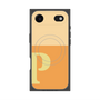 プレミアムスクエアケース with MagSafe［ オリジナル - initial two tone - P orange ］