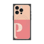 プレミアムスクエアケース with MagSafe［ オリジナル - initial two tone - P pink ］